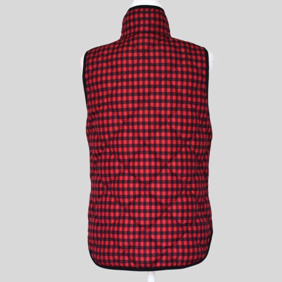 J.CREW Women's Buffalo Check Plaid Vest Size S - Picture 4 of 9